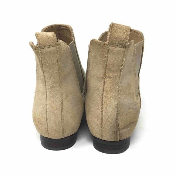 Banana Republic Ankle Boots Beige Pull On 6.5 - Picture 5 of 8